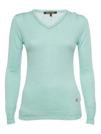 Roberto Cavalli V-neck top - Blue