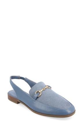 Journee Collection Lainey Slingback Flat in Blue at Nordstrom Rack, Size 9.5