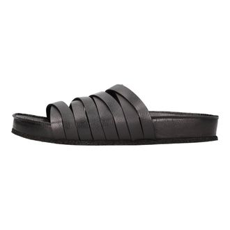 Pantanetti Leather Mules - female - Pantanetti - Sliders - Black - 7 UK - Shoes