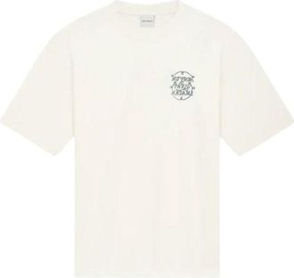 Drôle de Monsieur Embroidered Slogan T-Shirt With Relaxed Fit