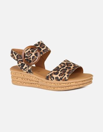 Gabor Womens Andre Womens Sandals - Leopard Print - Size: 6.5