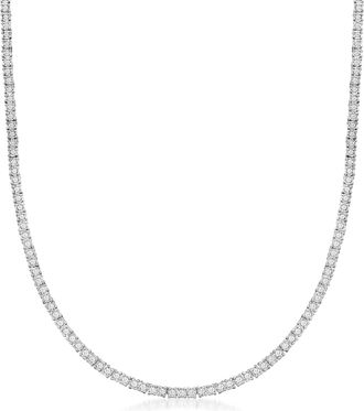 Ross-Simons 5.00- Diamond Tennis Necklace in Sterling Silver
