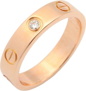 Cartier Gold Clear Pink Gold (18K) Band Ring (Pre-Owned)