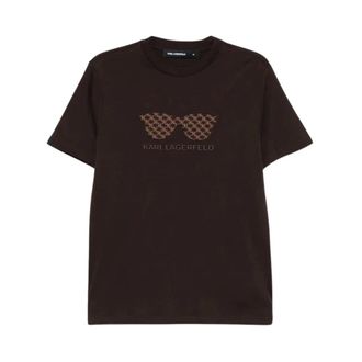 Karl Lagerfeld Hombre, Camisetas, Marr&oacute;n, Talla: L