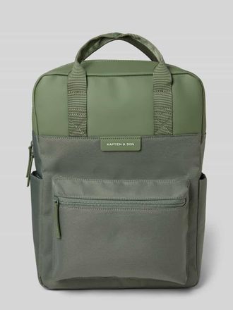 Kapten & Son Rucksack mit Label-Detail in Schilf, Gr&ouml;&szlig;e 1
