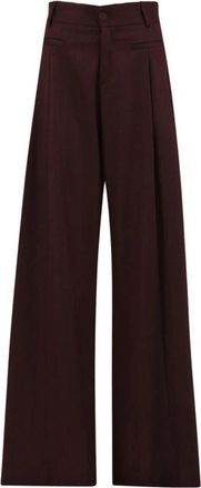 Mar De Margaritas Paige Wide Pant - Dames - Wijde Broeken - Rood - M - Polyester - Broeken