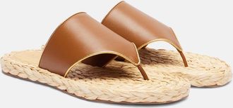 PARIS TEXAS Sandali espadrillas Amalfi con pelle
