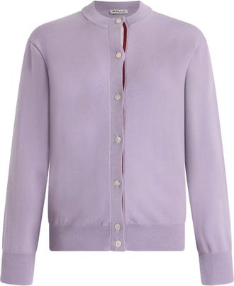 Bally Cardigan in lana con bottoni - Viola