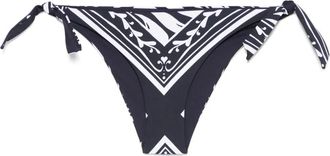 Twin-Set printed bikini bottoms - women - Elastane/Polyamide - III - Blue