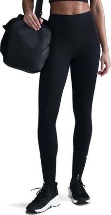 Nike Universa Medium-Support High-Waisted Pocket 7/8 Leggings in 010 010 Black/anthracite/black at Nordstrom, Size Xx-Large