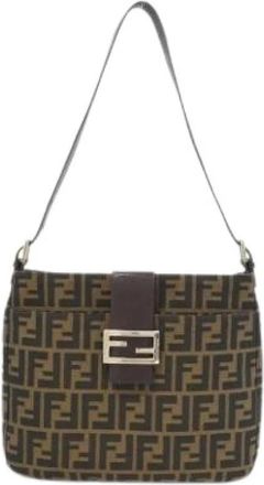 Fendi Pre-owned Shoulder Bags, female, Brown, Size: ONE SIZE Pre-owned Vintage Shoulder Bag