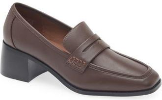 Reiss Heidi Penny Loafer Pump in Chocolate at Nordstrom, Size 10.5Us