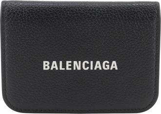 Balenciaga Black Leather Wallet (Tri-Fold) (Pre-Owned)