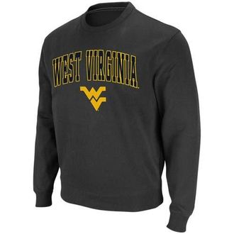 Colosseum Mens Colosseum Charcoal West Virginia Mountaineers Arch & Logo Crew Neck Sweatshirt at Nordstrom, Size Medium