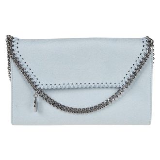 Stella McCartney Stella McCartney, Clutches, female, Blue, Size: ONE SIZE Falabella Wallet On Chain