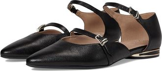 Naturalizer Harmony Womens Flat Shoes Black Leather : 8.5 W (C)