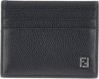 Fendi Leather FF cardholder Man One Size