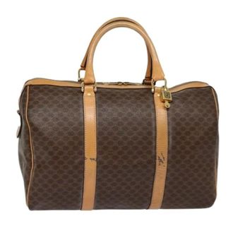 Celine Pre-owned Vintage Duffle Bag - unisex - Celine Vintage - Vintage Weekend Bags - Brown - ONE SIZE - Pre-owned