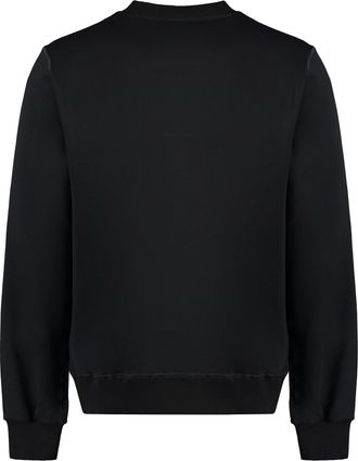 Dolce & Gabbana Mens Cotton Crew-Neck Sweatshirt Black Sweatshirts Sweater