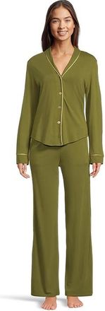 Cosabella Pima Lusso Longsleeve Top And Pajama Set Womens Pajama Sets Cappero/Pietra : 2XL, Cotton/Modal