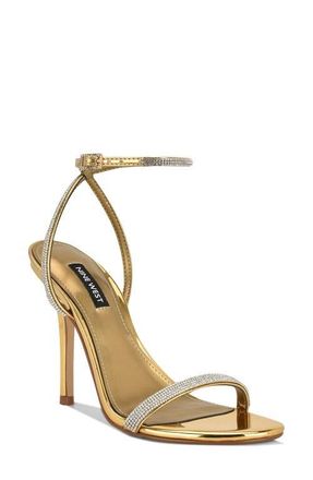 Nine West Stodia Ankle Strap Sandal in Bronze at Nordstrom, Size 7.5