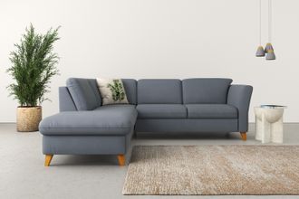 HOME AFFAIRE Ecksofa »Trelleborg L-Form« Federkern-Polsterung, wahlweise mit Bettfunktion und Stauraum