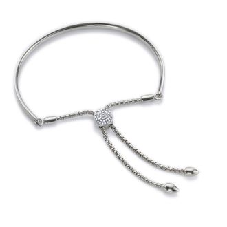 Monica Vinader Fiji Diamond Toggle Bracelet, Sterling Silver