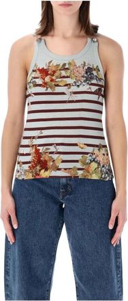 Jean Paul Gaultier Marini&egrave;re Grape Rib Tank Top - Dames - Tops zonder mouwen - Veelkleurig - S - Katoen - Tops