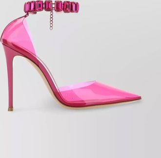 Gianvito Rossi pvc jewel ankle-strap pumps