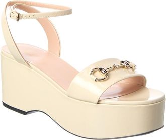 Gucci Horsebit Patent Sandal