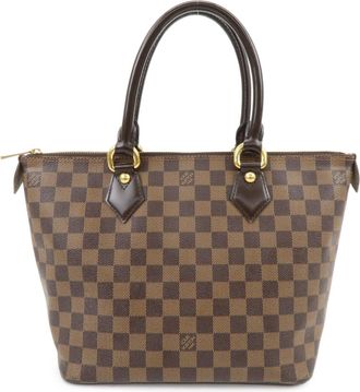 Louis Vuitton Saleya Damier Brown Canvas Handbag (Pre-Owned)