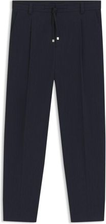 HUGO BOSS Modern-fit pants in performance-stretch seersucker