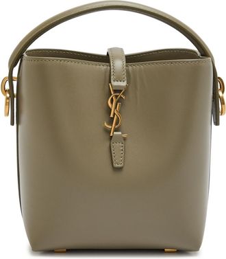 Saint Laurent Le 37 Mini Leather Bucket bag - Green - One Size