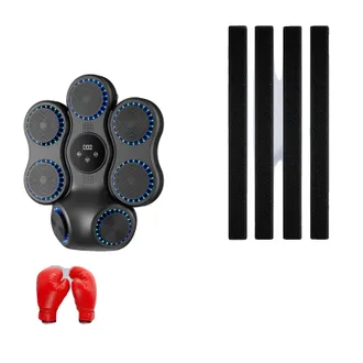 OEM M&aacute;quina De Boxeo Musical, Velocidades Ajustables, Fitness Familiar, Negra