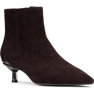 Donald J Pliner Kitten Heel Pointed Toe Bootie in Dark Brown at Nordstrom Rack, Size 9