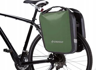 OEM Alforjas Para Bicicleta Crosso Dry 60 Sistema Crosso Color Verde Bosque