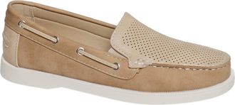 Pierre Dumas Womens Campa-1 Boat Loafers In Taupe