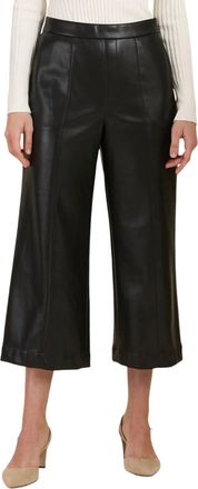 Tyler Böe Payton Vegan Leather Cropped Pant In Black