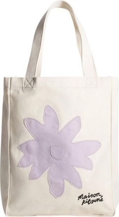 Maison Kitsun&eacute; Vanilla Daisy Flower Tote Tas - Heren - Shoppers - Veelkleurig - ONE Size - Tassen