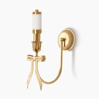 Mrs. Alice Marilyn Bow Rechargeable Wall Light in Brass at Nordstrom