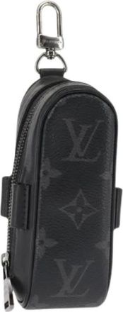 Louis Vuitton Pre-owned Accessories, female, Black, Size: ONE SIZE Pre-owned Canvas Key-holder
