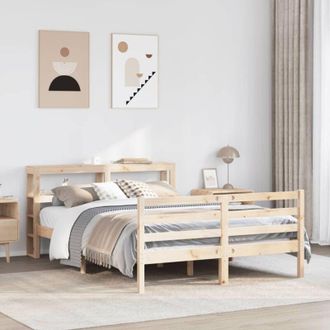 vidaXL Estructura De Cama Sin Colch&oacute;n Madera Maciza De Pino 120x190 Cm Vidaxl