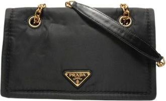 Prada Pre-owned Shoulder Bags, female, Black, Size: ONE SIZE Pre-owned Vintage Shoulder Bag