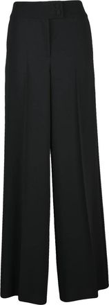 Pennyblack Wide-Leg High-Waisted Trousers In Technical Fabric