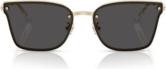 Swarovski 62mm Irregular Sunglasses in Pale Gold/Dark Grey at Nordstrom