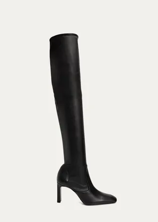 Toteme Over-the-Knee Stretch Leather Boots