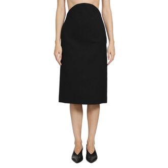 Jil Sander Wool Sabl&eacute; Skirt