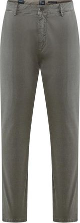 Bomboogie Pantaloni Chino in Gabardine con Microstampa - - Trousers - Uomo - Grigio - W29