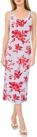 Ted Baker Floral Sleeveless Sweater Dress with Cardigan in Dusty Sky Blue at Nordstrom Rack, Size X-Small
