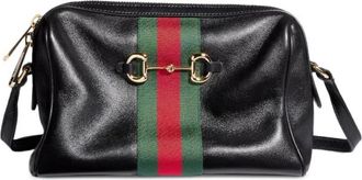 Gucci Bolso de c&aacute;mara peque&ntilde;o Horsebit Web - Bags - Mujer - Negro - ONE SIZE